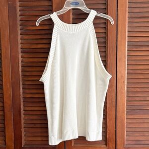 Old Navy Cream Knit Tank Top